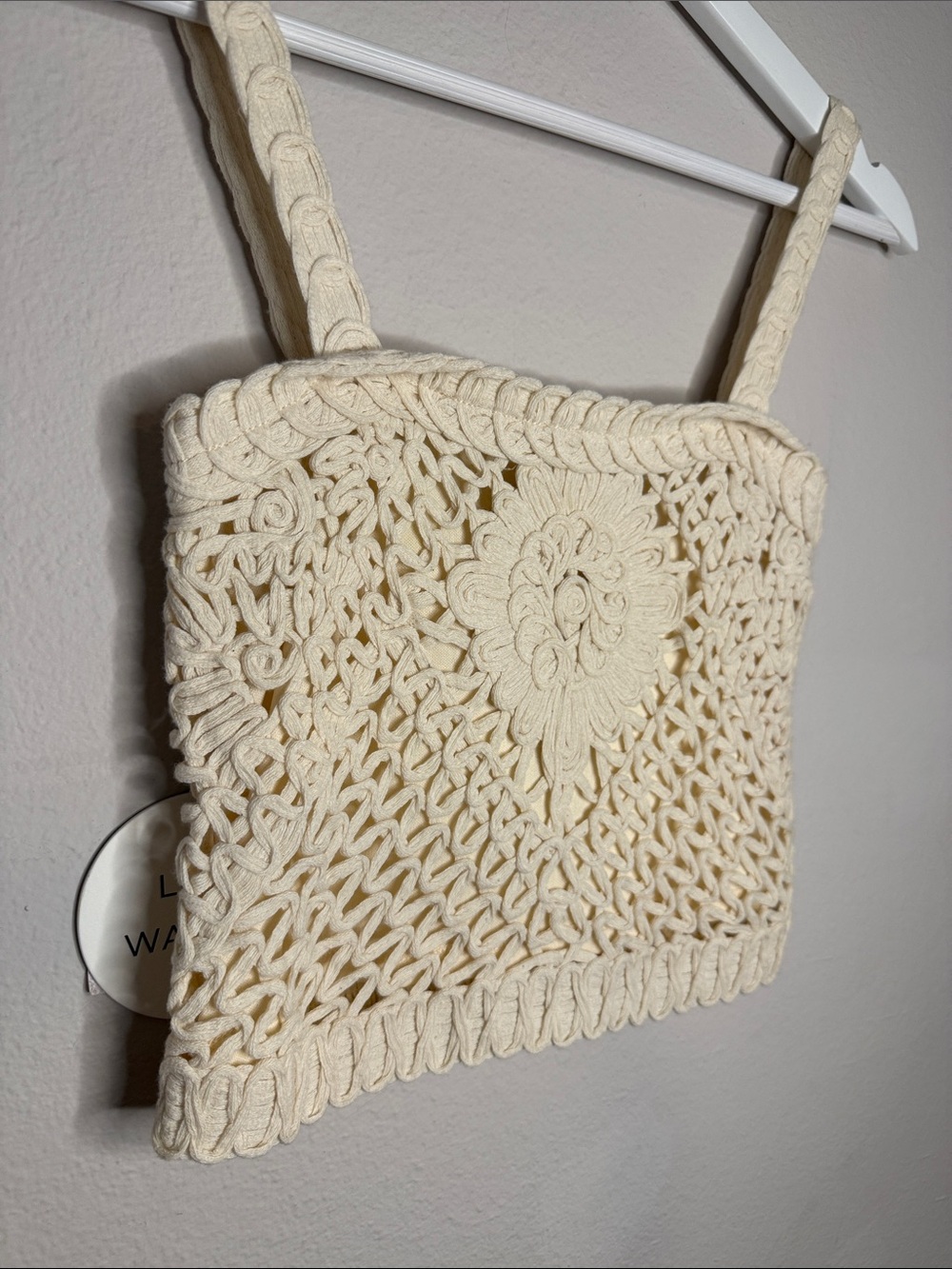 Lost + Wander Lucia Crochet Floral Crop Top - Cream - Picture 4 of 8